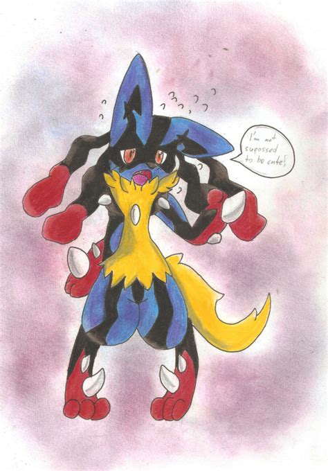 mega lucario drawing|lucario cute art.